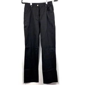 Tibaldi black embellished dress jeans size 26 NWOT
